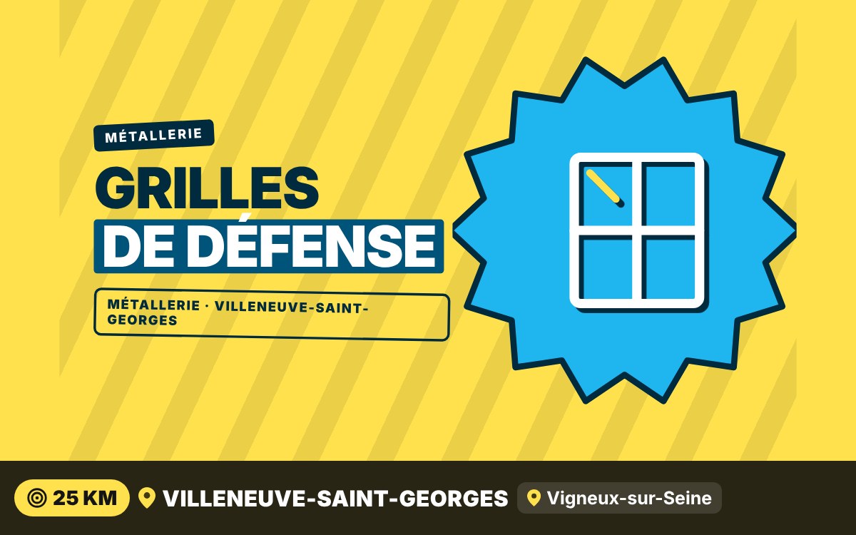 Je vais fabriquer et poser des grilles de défense pour vos fenêtres à Corbeil-Essonnes