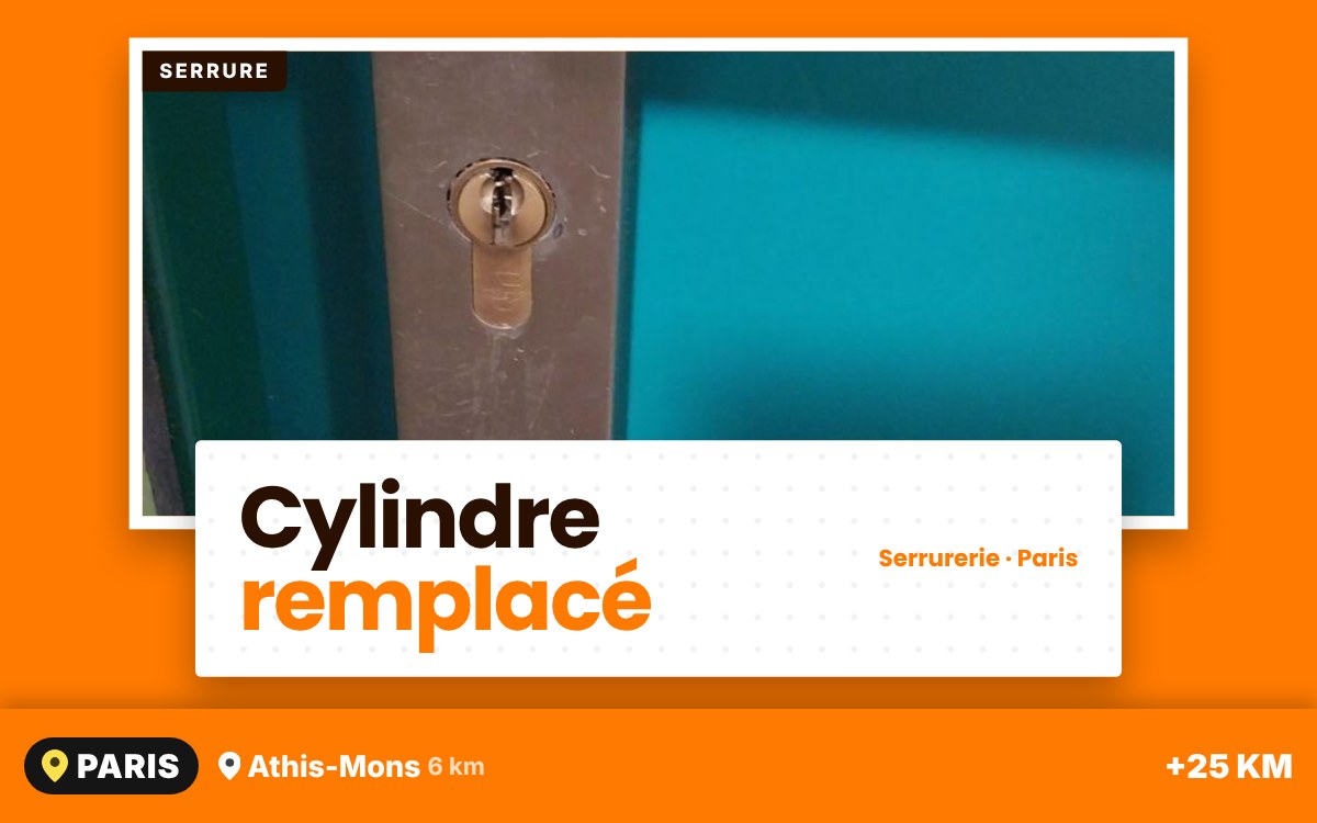 Je vais remplacer le cylindre de votre serrure pour sécuriser votre porte à Paris