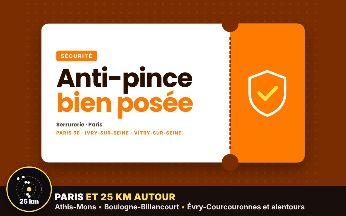Je vais poser une cornière anti-pince pour protéger votre porte à Melun