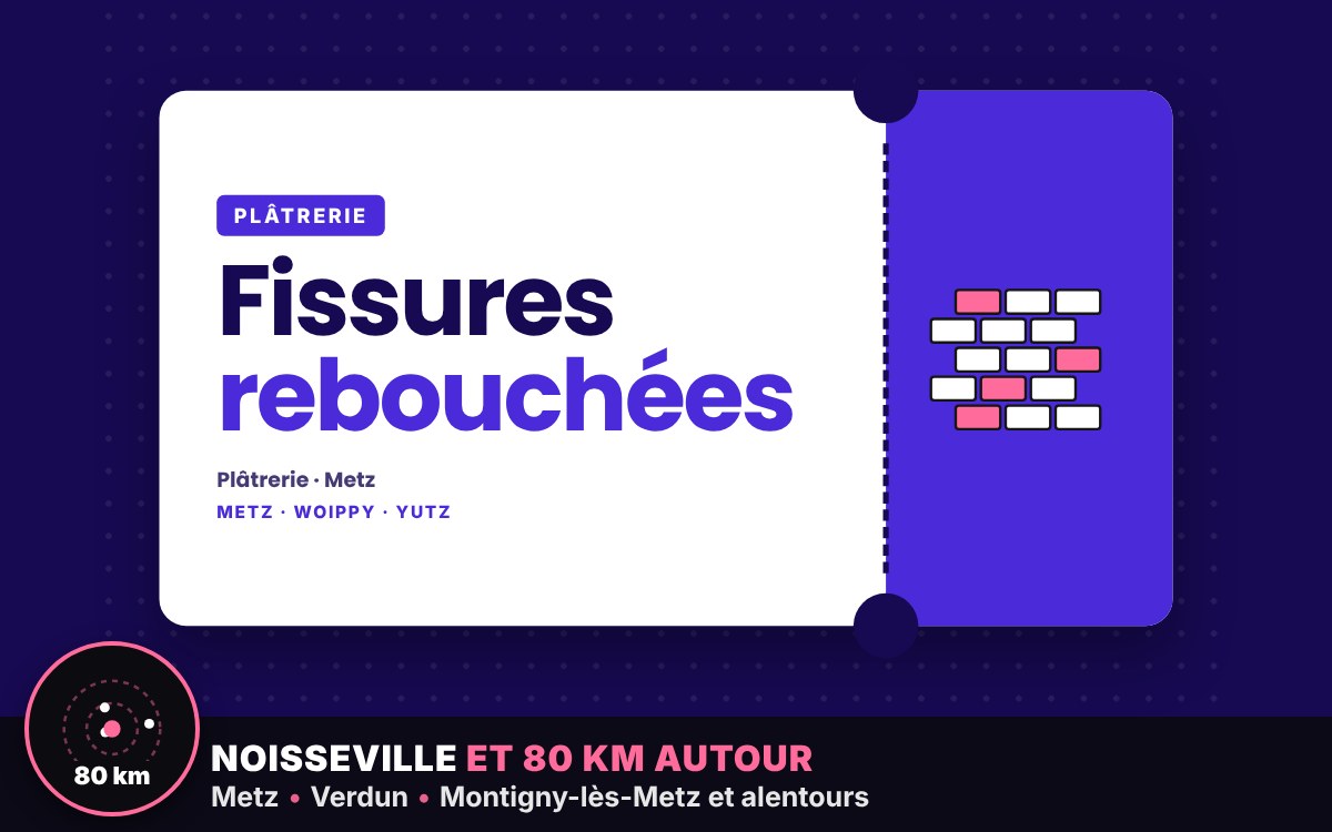 Notre équipe va reboucher les fissures et trous de vos murs intérieurs à Nancy