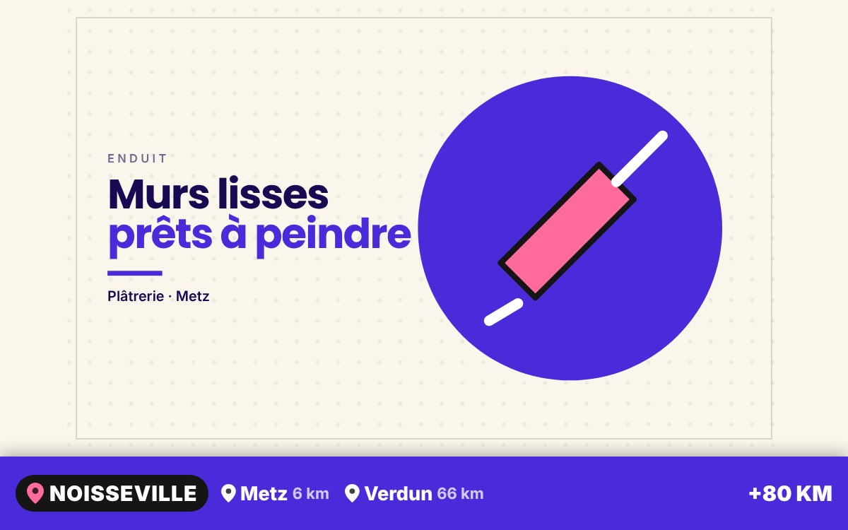 Notre équipe va enduire vos murs intérieurs pour une surface bien lisse à Nancy