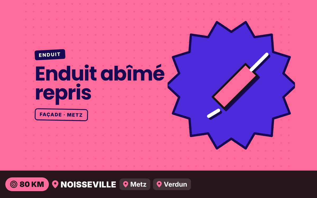 Notre équipe va reprendre l’enduit abîmé ou décollé de vos murs extérieurs à Nancy