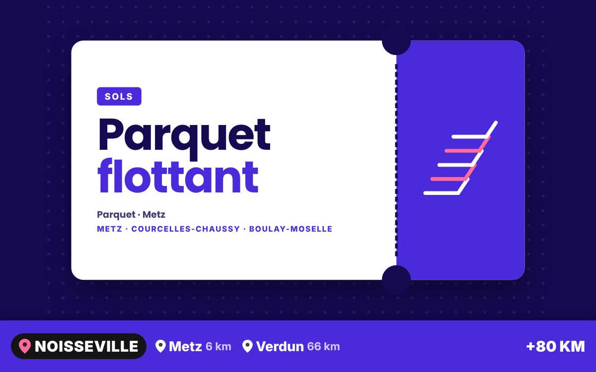 Notre équipe va poser votre parquet flottant dans toute la pièce à Nancy